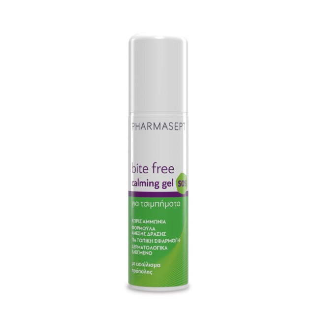 Pharmasept Bite Free Calming Gel 15ml (Gel σε Μορφή Roll-on για Μετά το Τσίμπημα από Έντομα & Τσούχτρες)