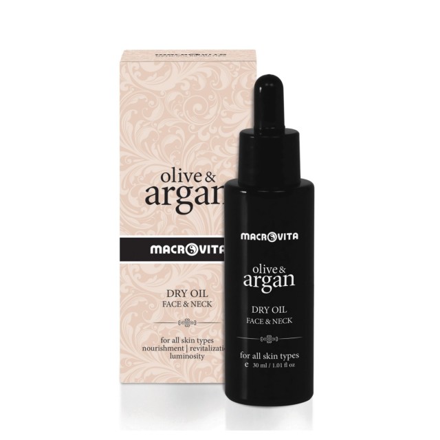 Macrovita Olive & Argan Face & Neck Dry Oil 30ml