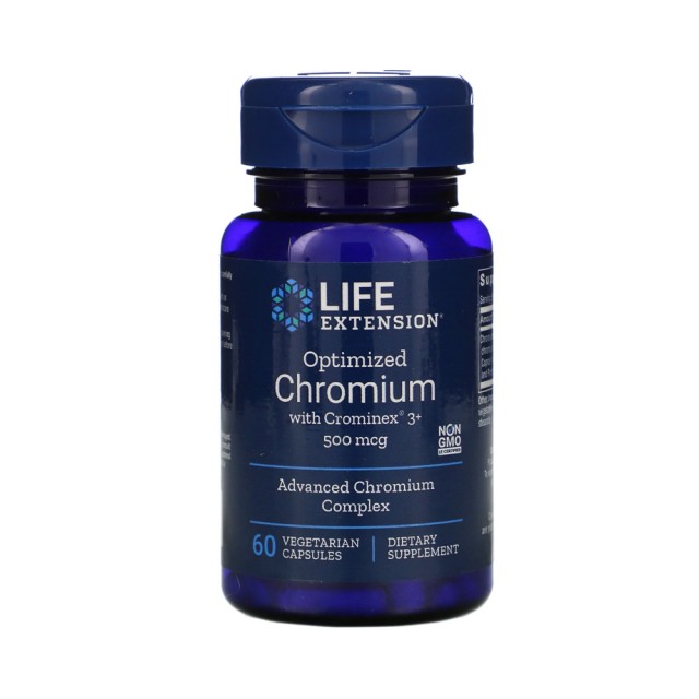 Life Extension Optimized Chromium με Crominex 60cap (Φόρμουλα με Χρώμιο)