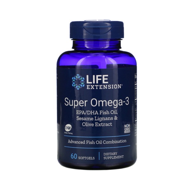 Life Extension Super Omega 3 Epa Dha Sesame 60 softgels (Ιχθυέλαια Ω3)