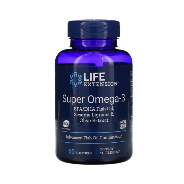 Life Extension Super Omega 3 Epa Dha Sesame 60 softgels 