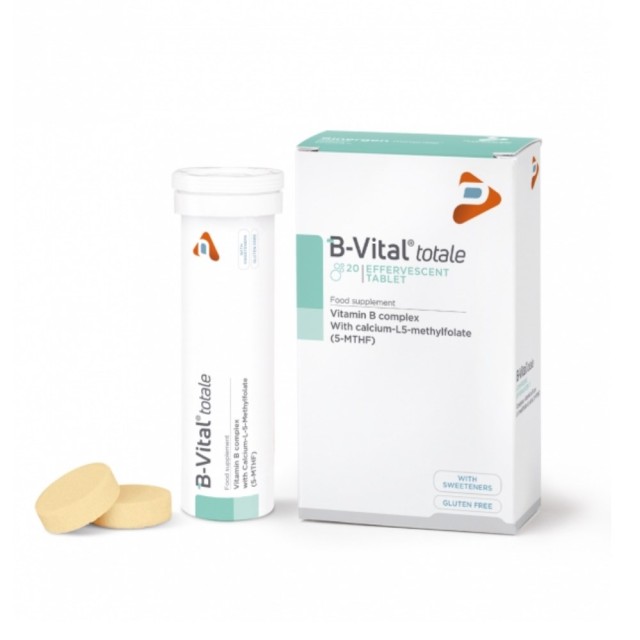 Pharmaline B Vital Totale 20 Effervescent Tabs (Σύµπλεγµα Βιταµινών Β µε L-Μεθυλοφολικό Ασβέστιο)