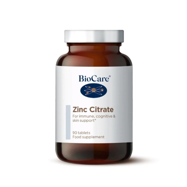 BioCare Zinc Citrate 90tabs (Συμπλήρωμα Διατροφής με Κιτρικό Ψευδαργύρο)