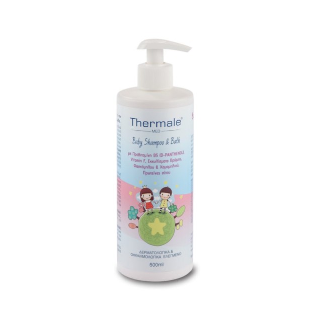 Thermale Med Baby Shampoo & Bath 500ml (Βρεφικό Σαμπουάν & Αφρόλουτρο)