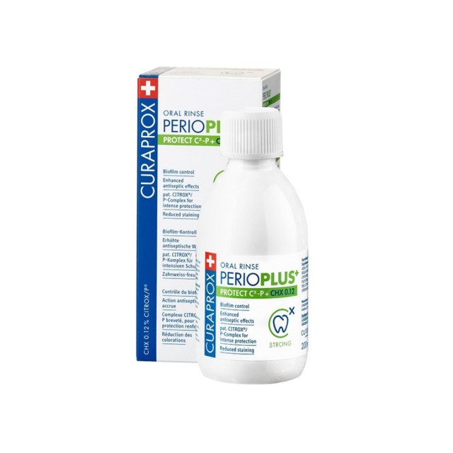 Curaprox Perio Plus Protect CHX 0,12% Mouthwash 200ml (Στοματικό Διάλυμα CHX 0,12% με Ενισχυμένη Αντισηπτική Δράση)