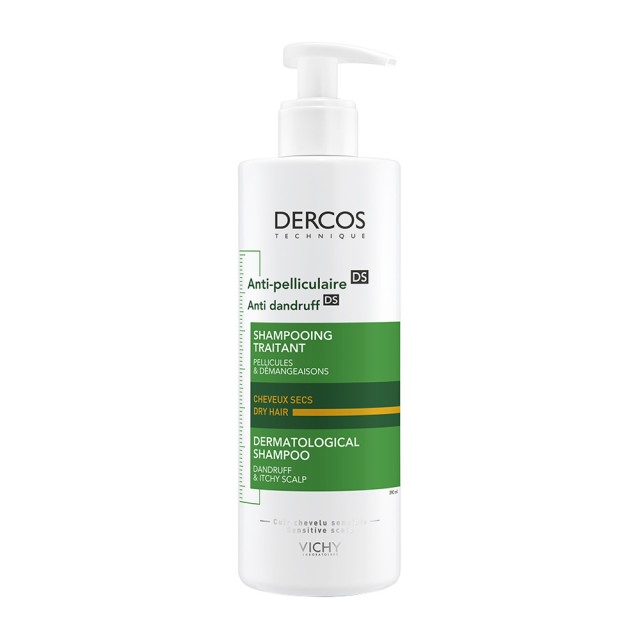 Vichy Dercos Anti-Dandruff Dry Hair Shampoo 390ml (Σαμπουάν Κατά της Ξηρής Πιτυρίδας) 