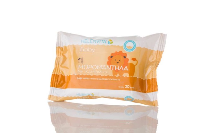 Helenvita Baby Fresh & Clean Baby Wipes 20τεμ (Μωρομάντηλα με Χαμομήλι)