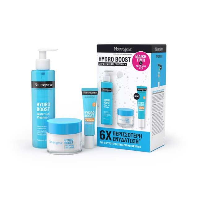 Neutrogena Hydro Boost Limited Edition SET (Ολοκληρωμένη Ρουτίνα 3 Βημάτων για Ξηρές-Ευαίσθητες Επιδερμίδες)