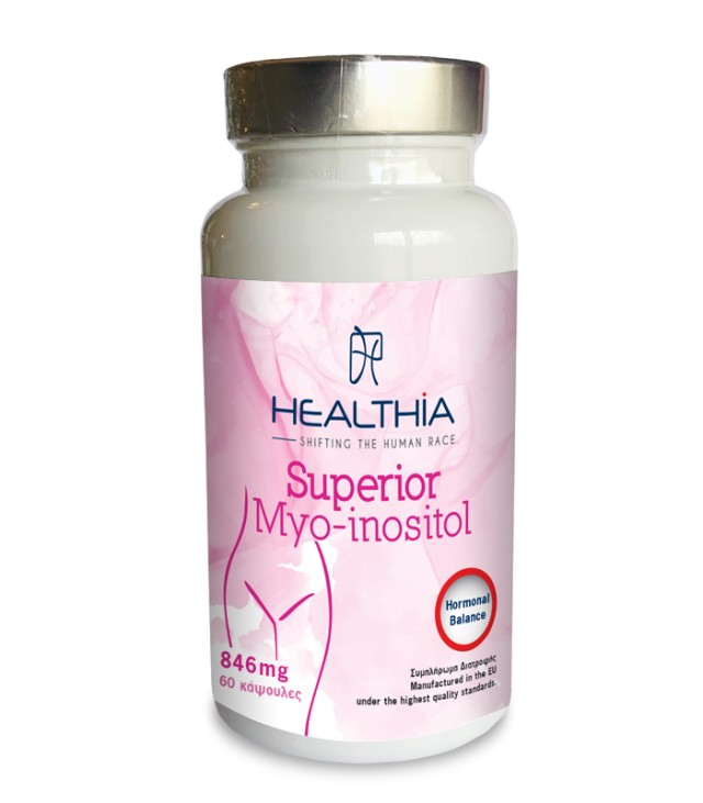 Healthia Healthia Superior Myo-Inositol 60caps (Συμπλήρωμα Διατροφής για την Υποστήριξη της Ορμονικής Ισορροπίας)