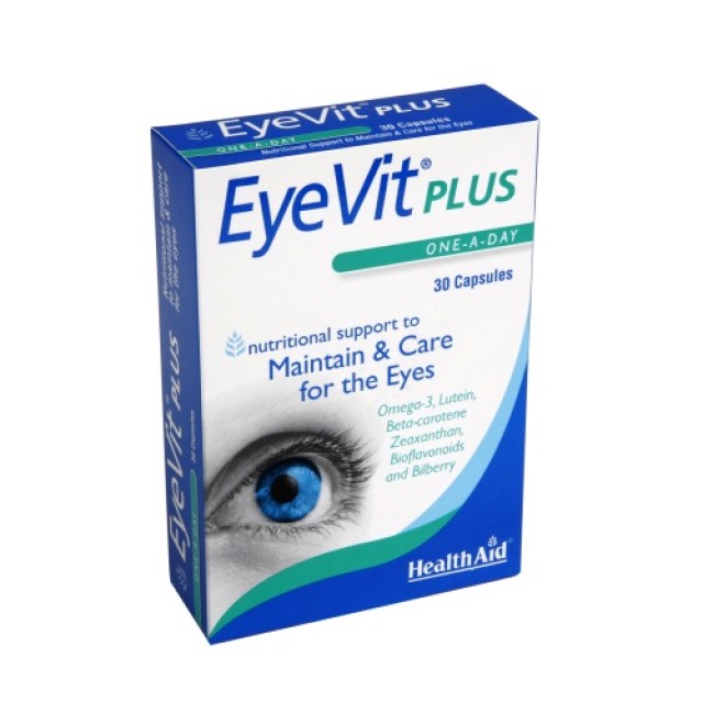 Health Aid Eye Vit Plus 30cap (Όραση - Ξεκούραστα Μάτια)