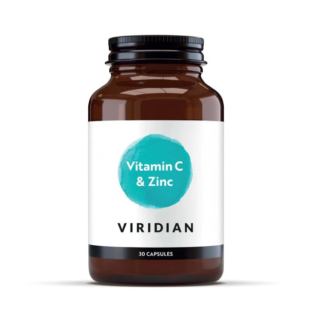 Viridian Vitamin C 500mg & Zinc 30caps