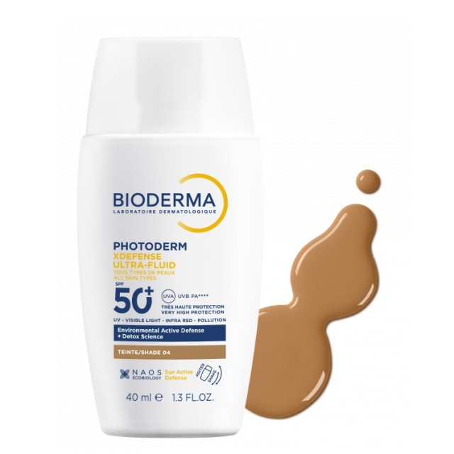 Bioderma Photoderm Xdefence Ultra-Fluid SPF50+ Shade 4 40ml (Αντηλιακό Προσώπου με Χρώμα)