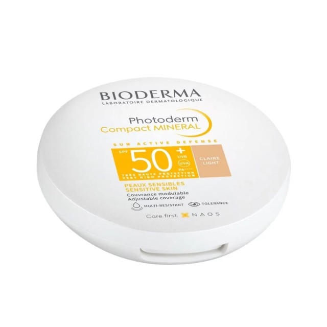 Bioderma Photoderm MAX Compact Light SPF50+ 10gr (Πούδρα με Αντηλιακή Προστασία - Ανοιχτή Απόχρωση)