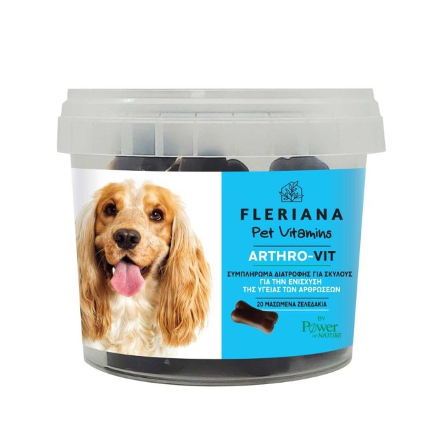 Fleriana Pet Vitamins Arthro Vit 20 Μασώμενα Ζελεδάκια (Συμπλήρωμα Διατροφής για Σκύλους για την Ενίσχυση της Υγείας των Αρθρώσεων)