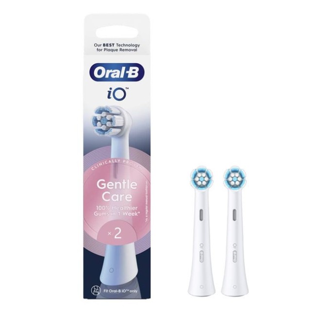 Oral-B iO Gentle Care Replacement Brush Heads White 2pcs