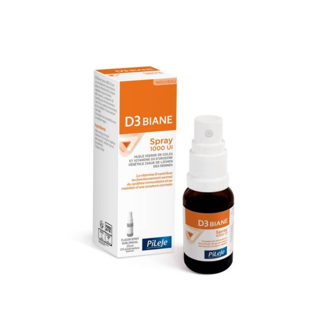 Pileje D3 Biane Spray 1000IU 20ml (Συμπλήρωμα Διατροφής σε Σπρέι με Βιταμίνη D3)