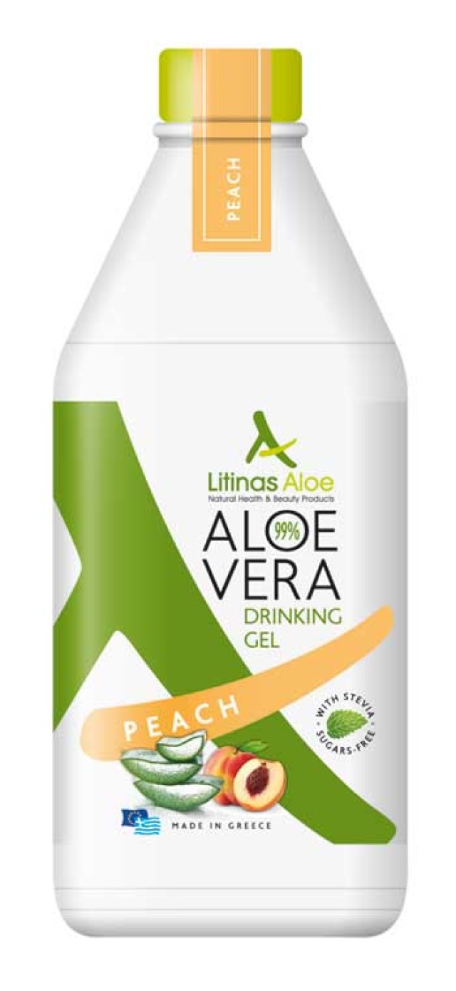 Litinas Aloe Vera Drinking Gel With Peach Flavour 1000ml