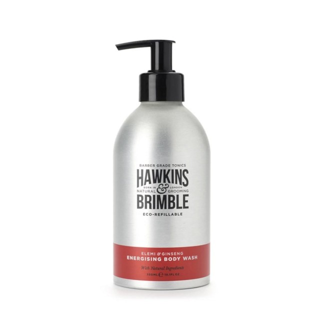 Hawkins & Brimble Energising Body Wash Eco Refillable 300ml (Ανδρικό Τονωτικό Αφρόλουτρο)