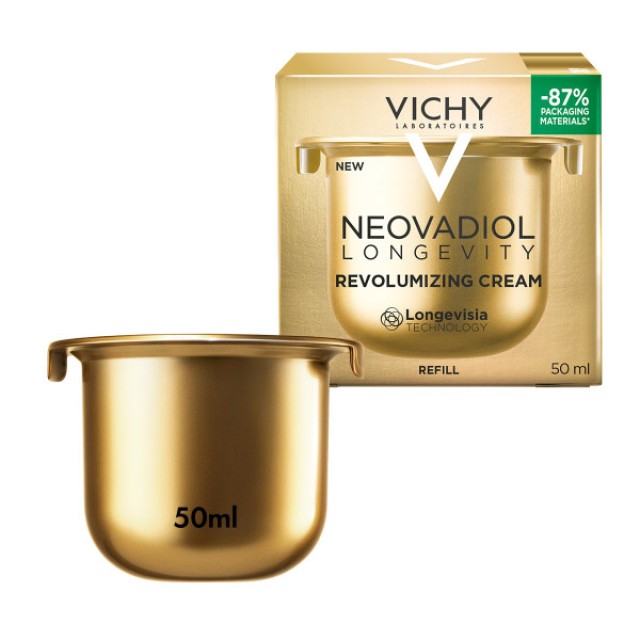 Vichy Neovadiol Longevity Refill Cream 50ml (Κρέμα Αναδόμησης Προσώπου για Ορατή Αναπλήρωση του Όγκου - Ανταλλακτικό)