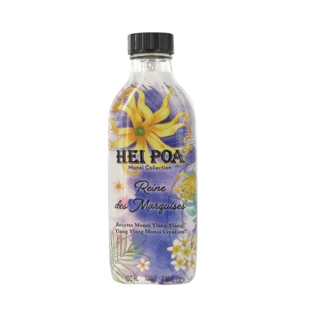 Hei Poa Pure Tahiti Monoi Oil Reine Des Marquises Ylang-Ylang 100ml (Λάδι Πολλαπλών Χρήσεων με Άρωμα Ylang Ylang, Βανίλια & Καρύδα)