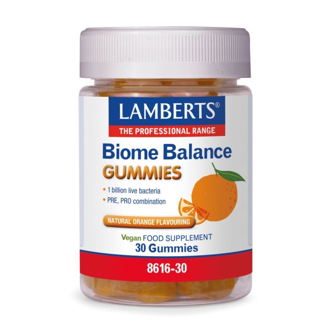 Lamberts Biome Balance 30gummies (Ζελεδάκια με Προβιοτικά & Πρεβιοτικά)