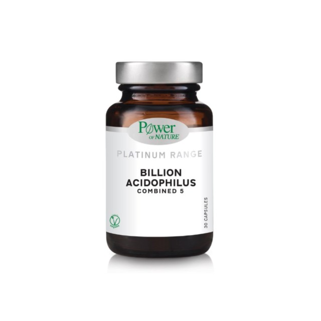 Power Health Platinum Billion Acidophilus Combined 5 30caps (Συμπλήρωμα Διατροφής με 5 Προβιοτικά)