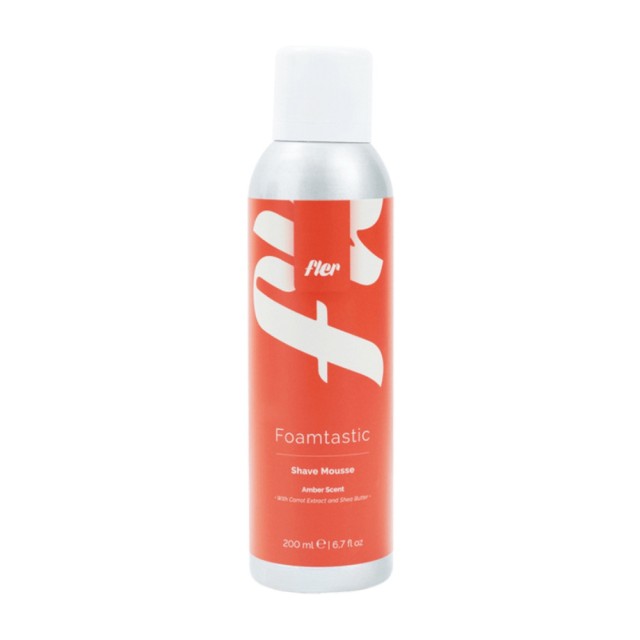 Fler Foamtastic Shave Mousse Amber Scent 200ml (Αφρός Ξυρίσματος με Άρωμα Κεχριμπάρι)