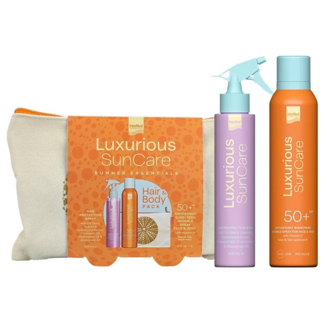 Intermed Luxurious Suncare Summer Essentials Hair & Body SET (ΣΕΤ με Αντηλιακό Spray Μαλλιών & Αντηλιακό Spray Σώματος)