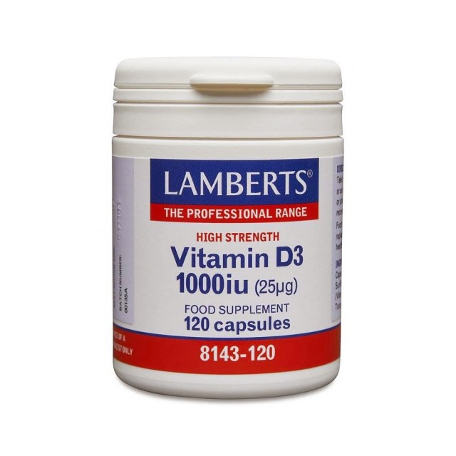 Lamberts Vitamin D-3 1000iu 120caps (Βιταμίνη D3)