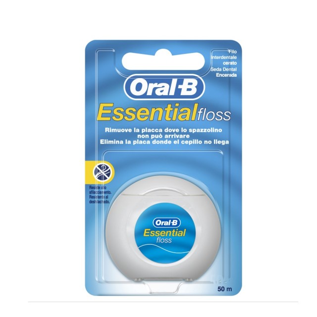 Oral B Dental Floss Waxed 50m (Κηρωμένο Οδοντικό Νήμα )