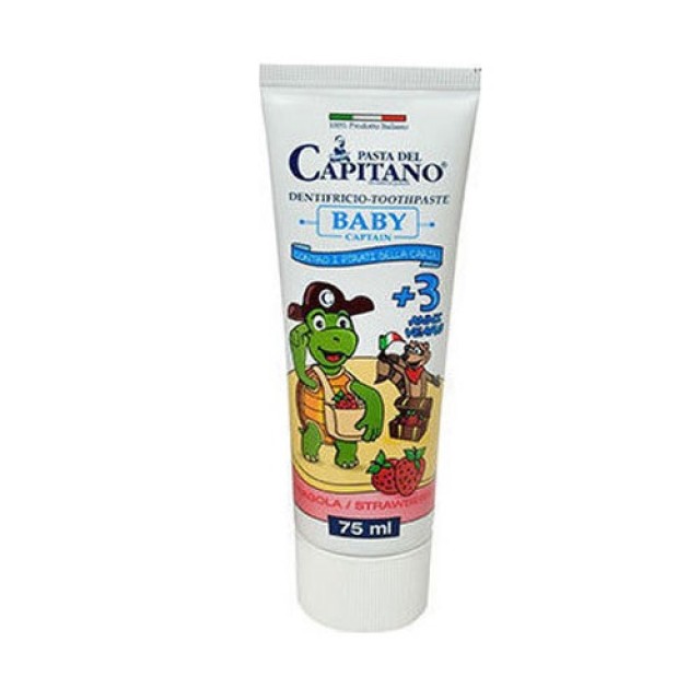 Capitano Baby Οδοντόκρεμα με Γεύση Φράουλα 3+ 75ml 