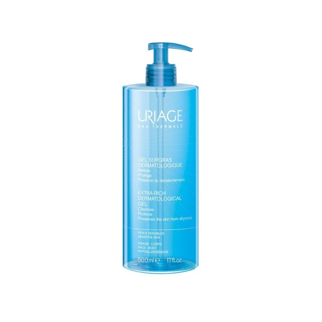 Uriage Extra Rich Dermatological Gel 500ml (Τζελ Καθαρισμού Προσώπου & Σώματος)