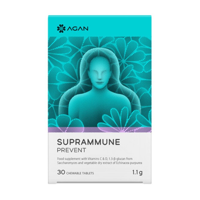 Agan Suprammune Prevent 30caps (Ενίσχυση του Ανοσοποιητικού - Αντιμετώπιση του Κρυολογήματος & της Γ