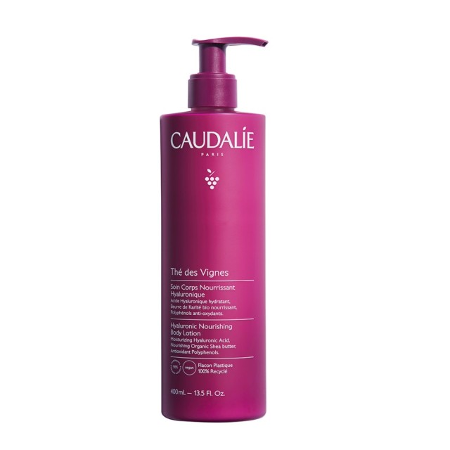 Caudalie Thé des Vignes Hyaluronic Nourishing Body Lotion 400ml (Ενυδατική Κρέμα Σώματος με νότες Λευκού Μόσχου, Νερολί & Τζίντζερ)