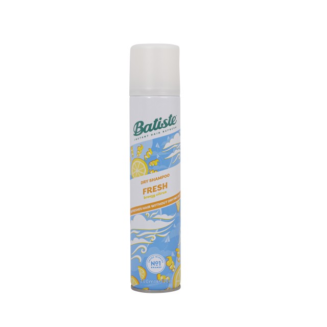 Batiste Dry Shampoo Fresh Breeze Citrus 200ml (Ξηρό Σαμπουάν με Άρωμα Εσπεριδοειδών)