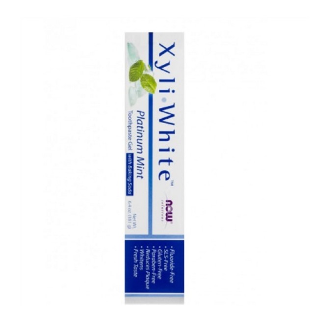 Now Foods Solutions Xyliwhite Baking Soda Toothpaste 182ml (Οδοντόκρεμα με Ξυλιτόλη - Με Γεύση Μέντας)