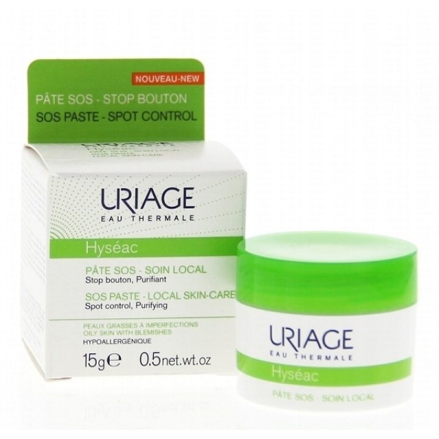 Uriage Hyseac SOS Pate 15gr (Καταπραϋντικό Βάλσαμο για τα Σπυράκια) 