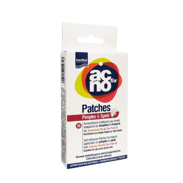 Intermed Acnofix Patches Pimples & Spots 36τεμ (Αυτοκόλλητα Επιθέματα για Τοπική Εφαρμογή σε Σπυράκια & Στίγματα)