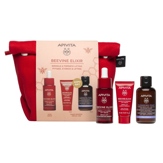 Apivita SET Beevine Elixir Wrinkle & Firmness Lifting Serum (ΣΕΤ Περιποίησης για Ρυτίδες, Σύσφιξη & Lifting)