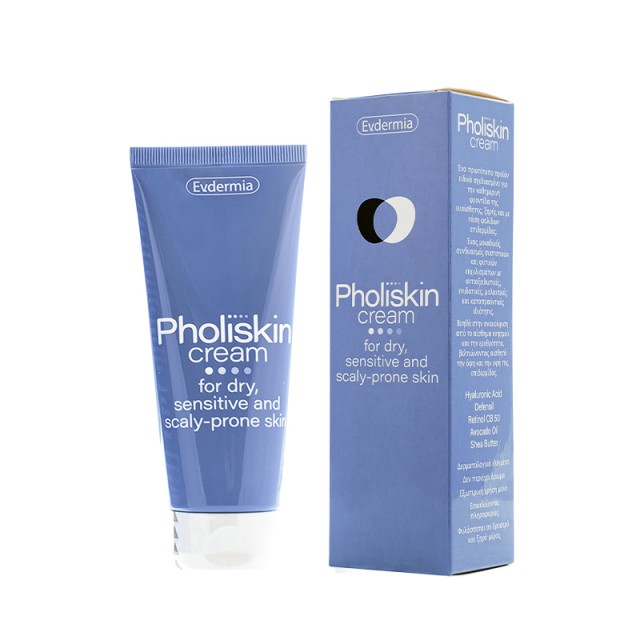 Evdermia Pholiskin Cream 100ml (Κρέμα για Ξηρό, Ευαίσθητο Δέρμα με Τάση για Φολίδες)