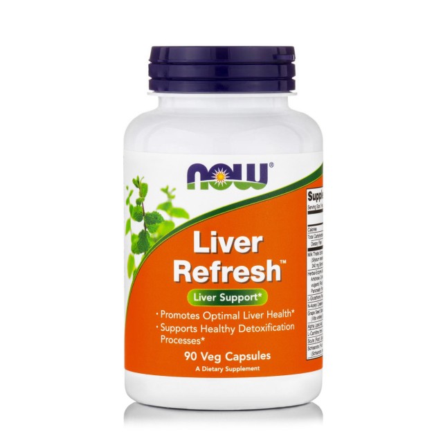Now Foods Liver Refresh 90caps (Συμπλήρωμα Διατροφής για την Καλή Λειτουργία του Ήπατος)