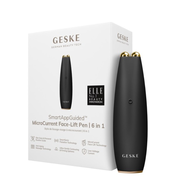 Geske Microcurrent Face Lift Pen 6in1 Gray (Συσκευή Μικρορεύματος για Νεανικό & Λαμπερό Δέρμα)