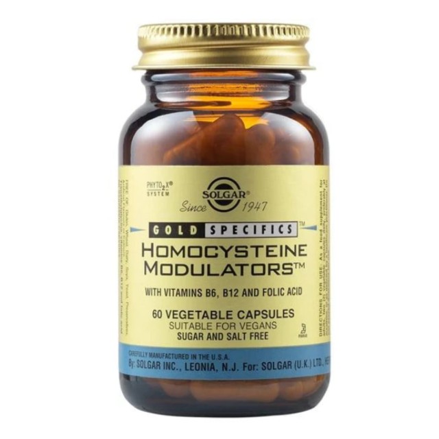Solgar Homocysteine Modulators 60 Vegetarian Caps (Καρδιά - Κυκλοφορικό)