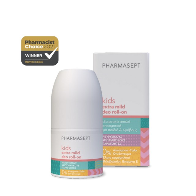 Pharmasept Kids Extra Mild Roll On 50ml (Απαλό Αποσμητικό για Παιδιά & Εφήβους) 