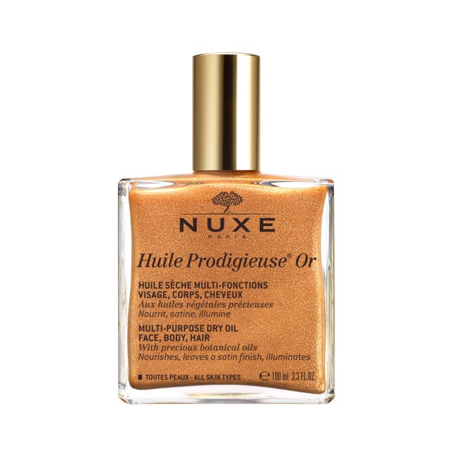 Nuxe Huile Prodigieuse OR 100ml (Ιριδίζον Ξηρό Λάδι για Πρόσωπο, Σώμα & Μαλλιά)