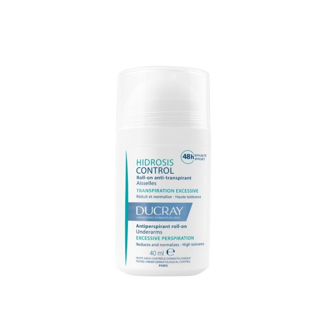 Ducray Hidrosis Control Antiperspirant Roll On 40ml (Αποσμητικό Roll On Κατά της Υπερβολικής Εφίδρωσης) 