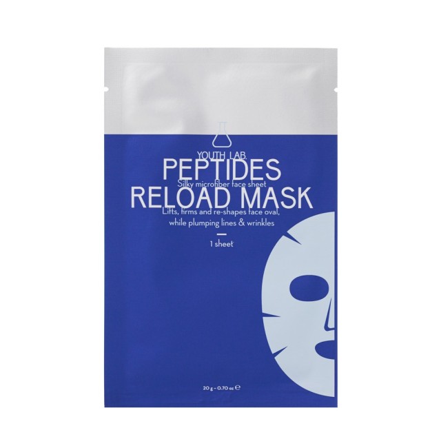 YOUTH LAB Peptides Reload Mask 1τεμ (Υφασμάτινη Μάσκα Προσώπου με Πεπτίδια για Πλήρη Αναδόμηση της Ώριμης Επιδερμίδας)