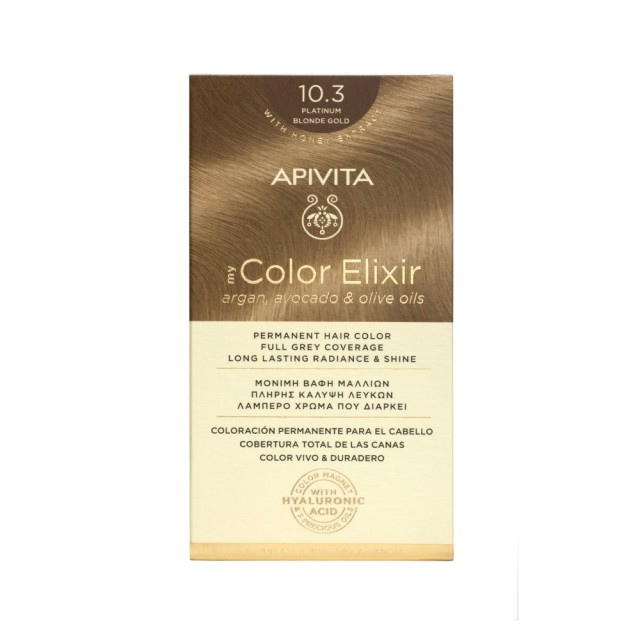 Apivita My Color Elixir N 10.3 (Βαφή Μαλλιών - Κατάξανθο Μελί Χρώμα) 