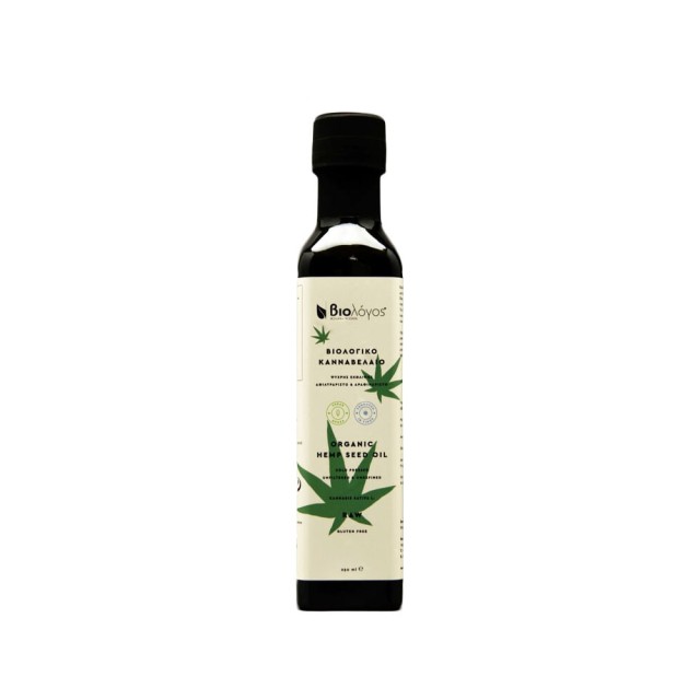 Biologos Organic Hemp Oil 250ml (Βιολογικό Κανναβέλαιο)