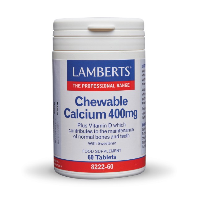 Lamberts Chewable Calcium 400mg 60tab
